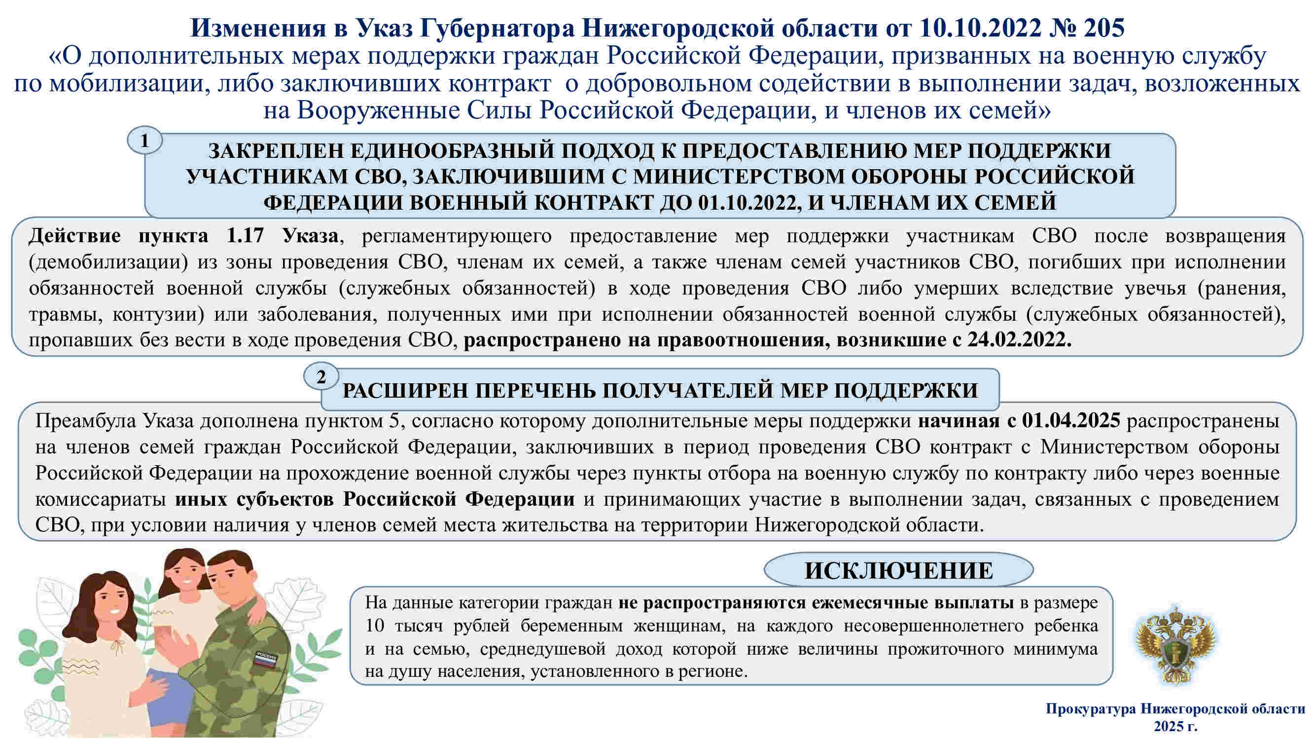 О мерах поддержки 