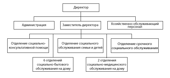 Структура ГБУ &laquo;Комплексный центр социального обслуживания населения Дальнеконстантиновского муниципального округа&raquo;