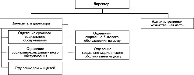 Структура ГБУ &laquo;Комплексный центр социального обслуживания населения Шатковского района&raquo;